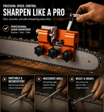 The #1 Gift for Any Chainsaw Owner: Emblis™ Chainsaw Sharpener