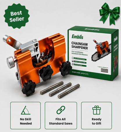 The #1 Gift for Any Chainsaw Owner: Emblis™ Chainsaw Sharpener